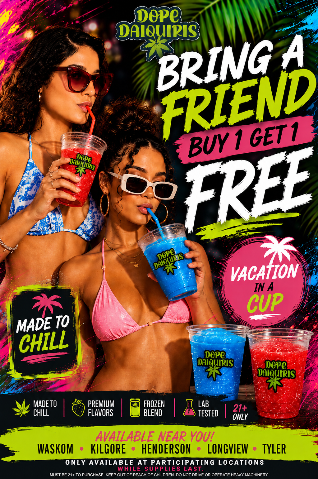 Dope Daiquiris frozen drinks
